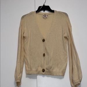 Cream colored cardigan